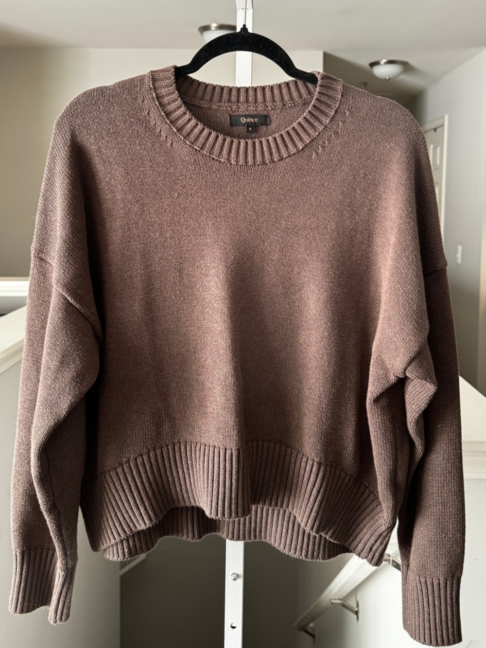 Quince, 100% Organic Cotton Boyfriend Crew Sweater